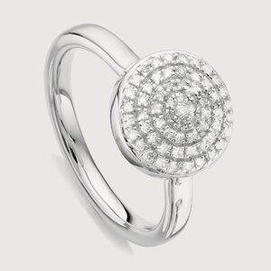 Monica Vinader Fiji Large Button Stacking Ring